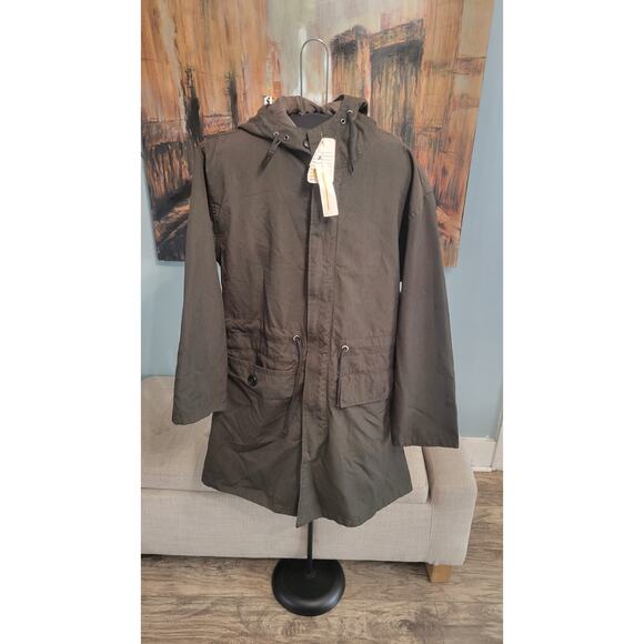 Vintage Style Reversible Army Jacket – Size Medium – Hooded with Dual Zippers - Picture 1 of 8